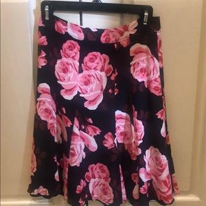 Kate Spade Rambling Roses Rosa Floral Skirt